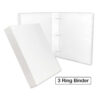 Fully Enclosed 3-Ring Binder – 1.5 Inch Spine Without Clear Plastic Overlay – Made in USA