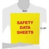 Safety Data Sheet Binder - 1.5 Inch Capacity with Metal Rings