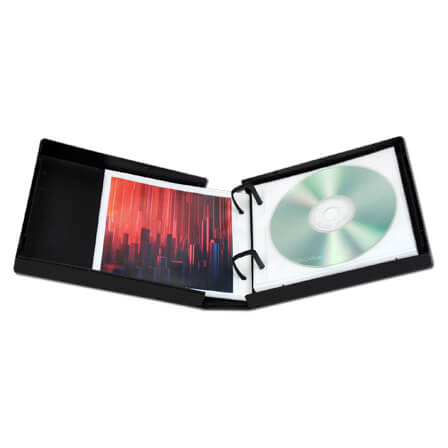 Alternative view of Disc 20 CD/DVD Wallet with Pages - Pack of 3