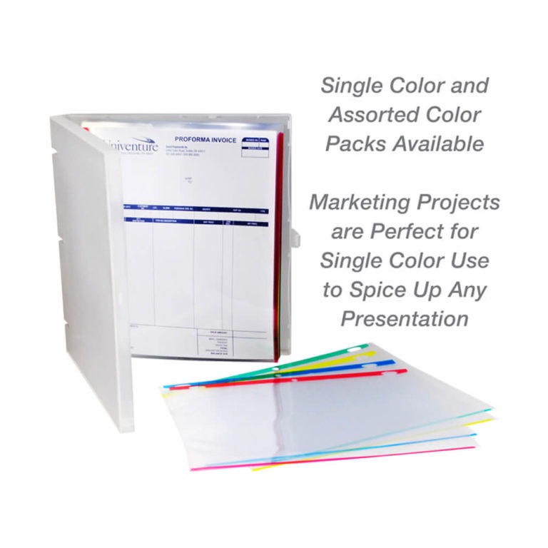 Sheet Protectors For Binders Colored Edges Pack Of 100