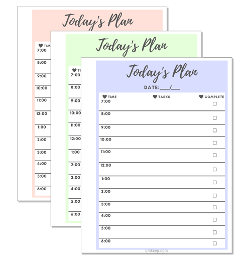Daily Planner Printables