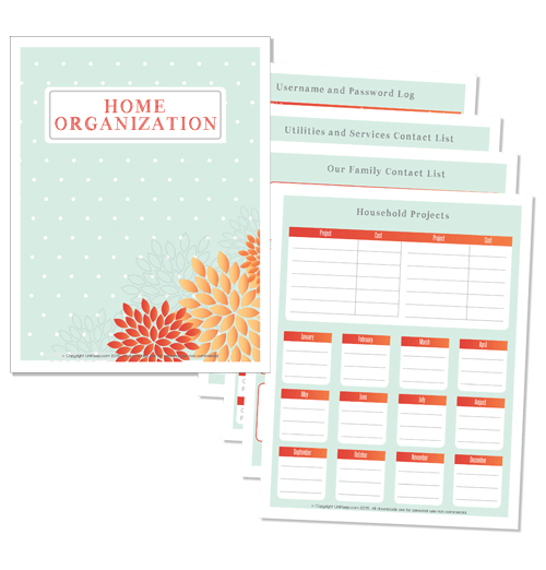 Home Management Printables