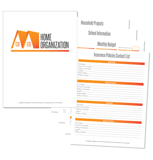 Home Management Printables