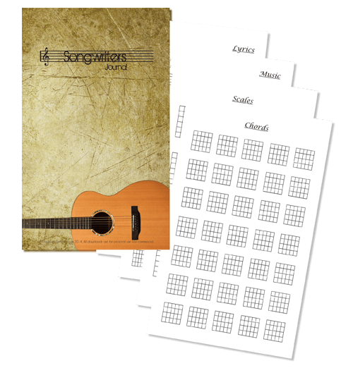 Guitar Songwriter Journal (Notes) Printables
