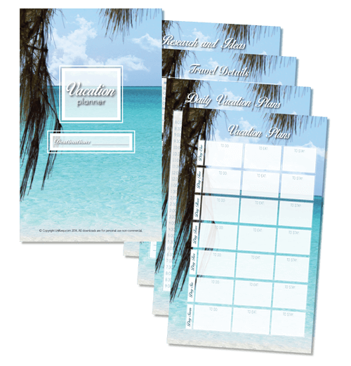 Vacation Planner / Jornal Printables