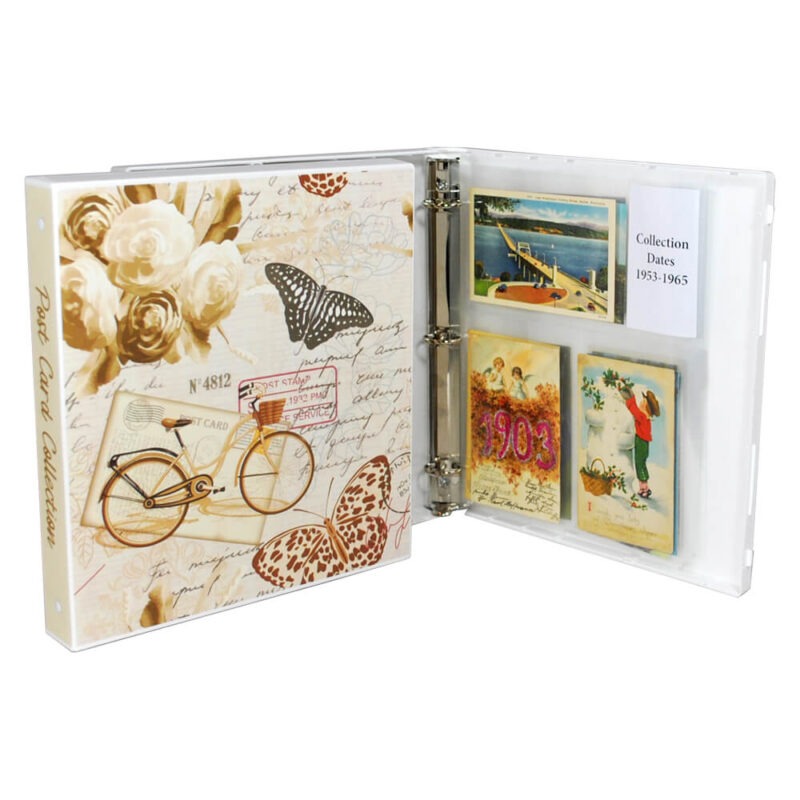 Postcard Binder Holds up to 150 Postcards FREE SHIPPING!