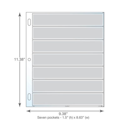 Seven Pocket Page Protectors