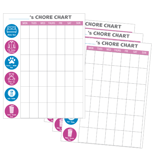 Kids Chores Printables – Standard - UniKeep.com