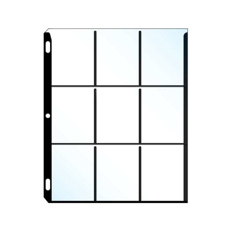 900 Pocket Trading Card Binder With 50 Removable Sleeves - Black Card Collection Album