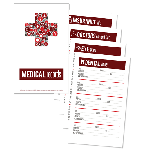Medical Binder Printables - FREE PDF