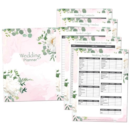 Free Wedding Planner Printables PDFs