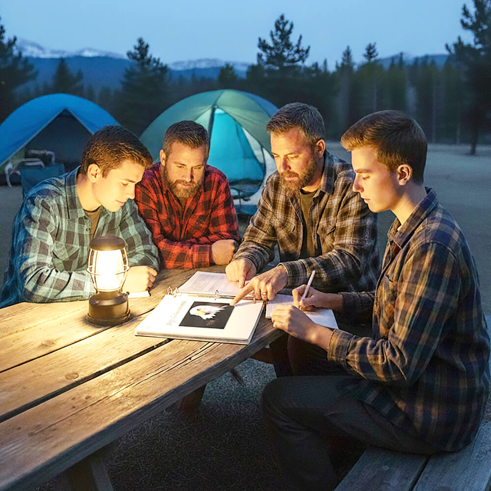 Eagle Advancement and Project Cases - 1 inch White Binder Eagle Advancement Binder